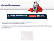 Tablet Screenshot of oilspecifications.org